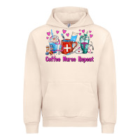 Sandshell Coffee Nurse Repeat Nurse Coffee Cups Urban Hoodie - FaDigitalArtStudio