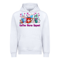 White Coffee Nurse Repeat Nurse Coffee Cups Urban Hoodie - FaDigitalArtStudio