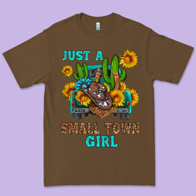 Just A Small Town Girl Premium Tee Designed By Hra Design Shop