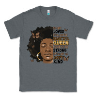 Charcoal Heather afro woman smart loved powerful Classic Tee - MaliasSmallBusiness