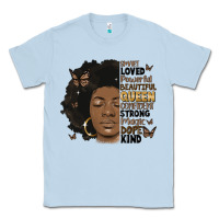 Dusty Blue afro woman smart loved powerful Classic Tee - MaliasSmallBusiness