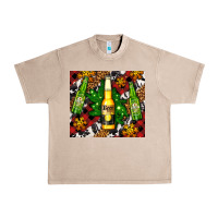 French Oak beer bottles with golden snow Urban Heavy Tee - AdoDesignShop