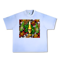 Beer Bottles With Golden Snow Urban Heavy Tee | Teevron