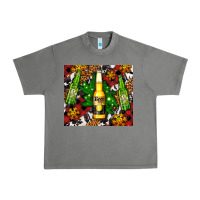 Tornado beer bottles with golden snow Urban Heavy Tee - AdoDesignShop