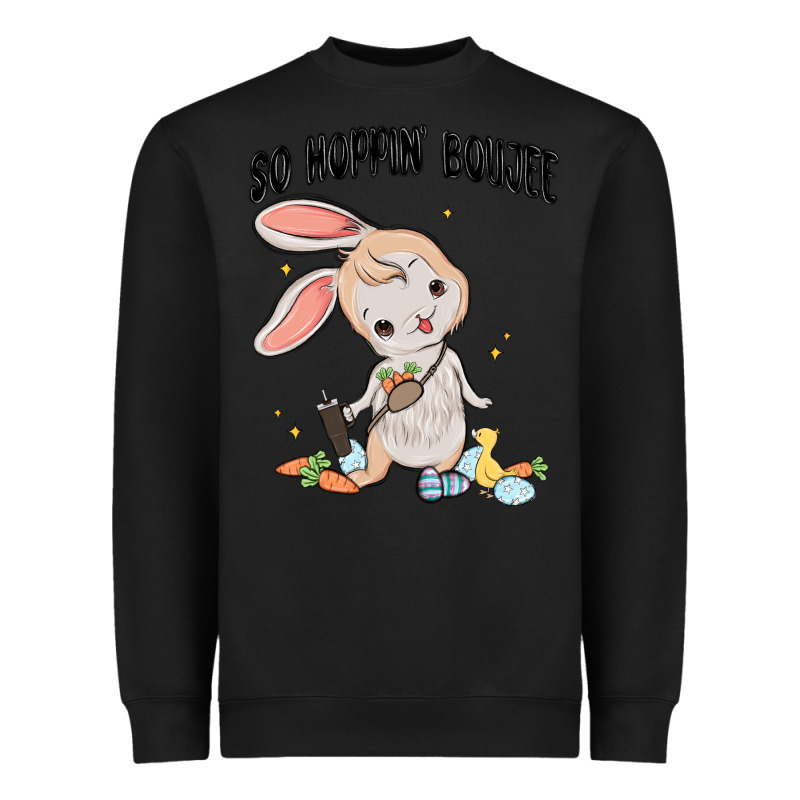 So Hoppin Boujee Easter Bunny  Belt Bag Ins Heavyweight Sweatshirt by MaliasSmallBusiness | Teevron