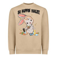 Mushroom so hoppin boujee easter bunny  belt bag ins Heavyweight Sweatshirt - MaliasSmallBusiness
