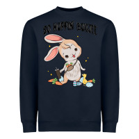 Navy so hoppin boujee easter bunny  belt bag ins Heavyweight Sweatshirt - MaliasSmallBusiness