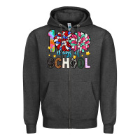 Charcoal Heather 100 days of school Zipper Hoodie - Artiststas