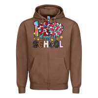 Chestnut 100 days of school Zipper Hoodie - Artiststas