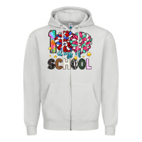 Dove Grey 100 days of school Zipper Hoodie - Artiststas