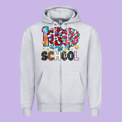 100 Days Of School Zipper Hoodie Designed By Artiststas