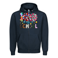 Navy 100 days of school Zipper Hoodie - Artiststas