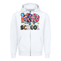 White 100 days of school Zipper Hoodie - Artiststas