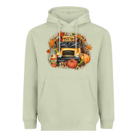 Matcha Fall School Bus Heavyweight Hoodie - texasbilliewilder