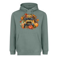 Sage Fall School Bus Heavyweight Hoodie - texasbilliewilder