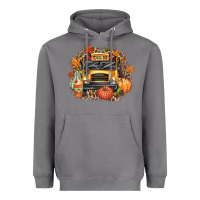 Storm Fall School Bus Heavyweight Hoodie - texasbilliewilder