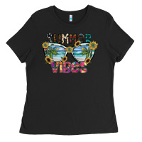 Black summer vibes Ladies Tee - SublimationCraftShop