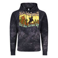 Cloud Black aint goin down til the sun comes up cowboy Vintage Hoodie - NancyCooperArtShop