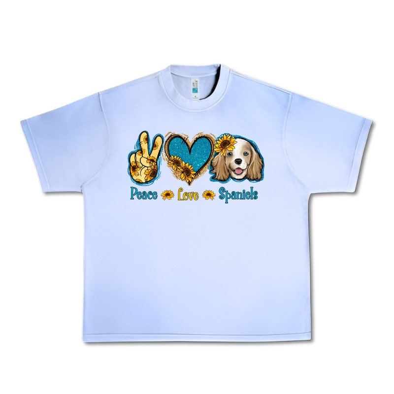 Peace Love Cocker Spaniel Urban Heavy Tee by Jasminsmagicworld | Teevron