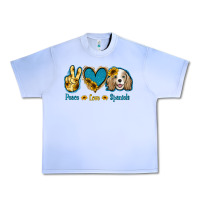 Grape Ice Peace Love Cocker Spaniel Urban Heavy Tee - Jasminsmagicworld