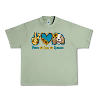 Oil Green Peace Love Cocker Spaniel Urban Heavy Tee - Jasminsmagicworld