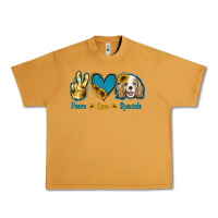 Peanut Butter Peace Love Cocker Spaniel Urban Heavy Tee - Jasminsmagicworld