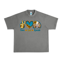 Tornado Peace Love Cocker Spaniel Urban Heavy Tee - Jasminsmagicworld