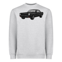Heather Grey classic car Heavyweight Sweatshirt - MaliasSmallBusiness