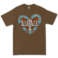 Cacao mama heart cowhide Premium Tee - CowhideDigitalArt