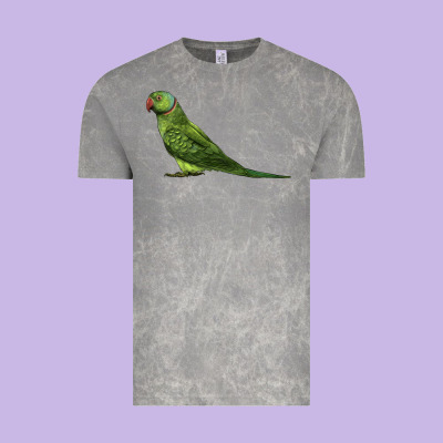 Ring Necked Parakeet Vintage Tee Designed By Lillyallendesigns