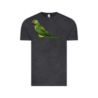Vintage Black Ring Necked Parakeet Vintage Tee - LillyAllenDesigns