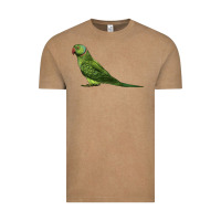 Vintage Coffee Ring Necked Parakeet Vintage Tee - LillyAllenDesigns