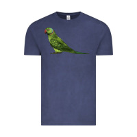 Vintage Denim Ring Necked Parakeet Vintage Tee - LillyAllenDesigns