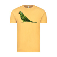 Vintage Mustard Ring Necked Parakeet Vintage Tee - LillyAllenDesigns