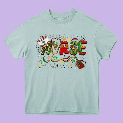 Cinco De Mayo Nurse Heavy Core Tee Designed By Barkaloodesign