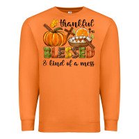 Carrot Thankful blessed and kind of a mess Premium Sweatshirt - NancyCooperArtShop