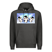 Charcoal Heather cute penguin Premium Hoodie - TumblerDesignByShophia