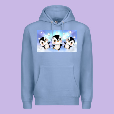 Cute Penguin Premium Hoodie Designed By Tumblerdesignbyshophia
