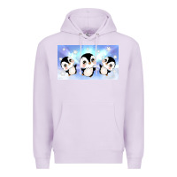 Lilac cute penguin Premium Hoodie - TumblerDesignByShophia