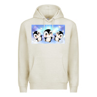 Oatmeal Heather cute penguin Premium Hoodie - TumblerDesignByShophia