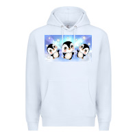 White cute penguin Premium Hoodie - TumblerDesignByShophia