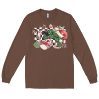 Chestnut gamer christmas game controller Long Sleeve Tee - MaliasSmallBusiness