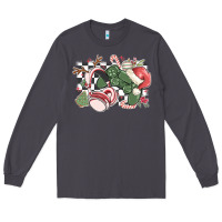Smoke gamer christmas game controller Long Sleeve Tee - MaliasSmallBusiness