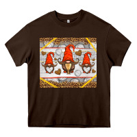 Chocolate Brown western volleyball gnome Heavy Core Tee - HRA Design Shop