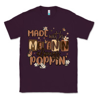 Plum made with melanin always poppin Classic Tee - MaliasSmallBusiness