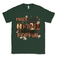 Sports Green made with melanin always poppin Classic Tee - MaliasSmallBusiness