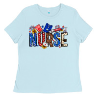 Baby Blue American Nurse Ladies Tee - Neo Western