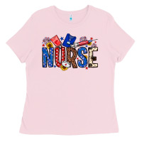 Bubblegum Pink American Nurse Ladies Tee - Neo Western