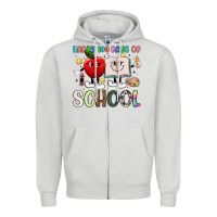 Dove Grey happy 100 days of school Zipper Hoodie - Artiststas