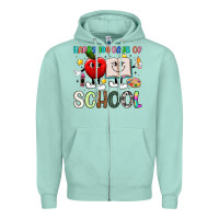 Seafoam happy 100 days of school Zipper Hoodie - Artiststas